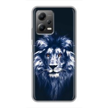 Чехол со Львом для Xiaomi POCO X5 (5G) (VPrint) (Синий Лев)