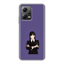 Чехлы Венсдей на Xiaomi POCO X5 (5G) Уэнсдей (AlphaPrint) (Уэнздей в черном)