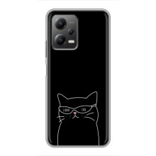 Чехол с рисунком кот на Xiaomi POCO X5 (5G) (Равнодушный кот)
