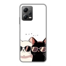 Чехол с рисунком кот на Xiaomi POCO X5 (5G) (Коты в очках)