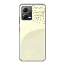 Чехол цветочный дизайн для Xiaomi POCO X5 (5G) – Зелёный фон