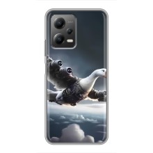 Чехол с мемом Тралалело тралала на Xiaomi POCO X5 (5G) (Бомбардини гусини)