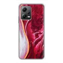 Чехлы с тематикой "Мрамор" на Поко X5 (5G) (Красный мрамор)