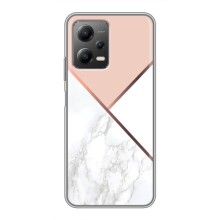 Мраморный чехол на Xiaomi POCO X5 (5G) (VPrint) (Тройной мрамор)