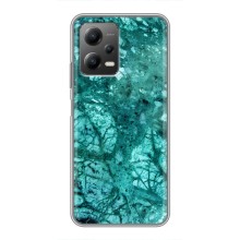 Мраморный чехол на Xiaomi POCO X5 (5G) (VPrint) (Зеленый мрамор)