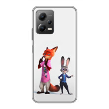 Силиконовый чехол с принтом Зоотрополіс для Xiaomi POCO X5 (5G) – Джуди и Ник