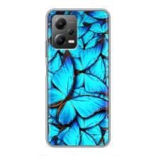 Силиконовый бампер с картинкой животных для Xiaomi POCO X5 (5G) (Крылья бабочек)