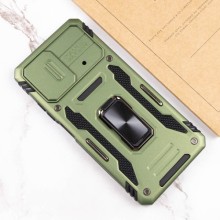 Ударопрочный чехол Camshield Army Ring для Xiaomi Poco X5 Pro 5G / Note 12 Pro 5G – Оливковый