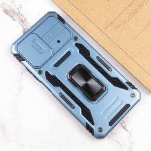 Ударопрочный чехол Camshield Army Ring для Xiaomi Poco X5 Pro 5G / Note 12 Pro 5G – Голубой