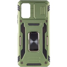 Ударопрочный чехол Camshield Army Ring для Xiaomi Poco X5 Pro 5G / Note 12 Pro 5G – Оливковый