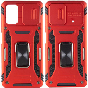 Ударопрочный чехол Camshield Army Ring для Xiaomi Poco X5 Pro 5G / Note 12 Pro 5G (Красный)