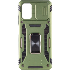 Ударопрочный чехол Camshield Army Ring для Xiaomi Poco X5 Pro 5G / Note 12 Pro 5G – Оливковый