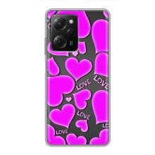 Чехлы для любимой на Сяомі POCO X5 Pro (5G) (VPrint) (Pink hearts)