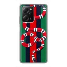 Чохли  GUCCI для Сяомі POCO X5 Pro (5G) (AlphaPrint) (Gucci змія)