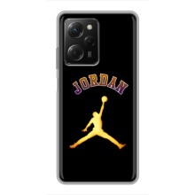 Чохли для Xiaomi POCO X5 Pro (5G) - з картинкою JORDAN (AlphaPrint) (Jordan Gold)