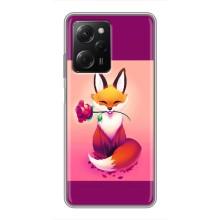 Чохли з картинкою Лисичка для Xiaomi POCO X5 Pro (5G) (VPrint) (Лиса з трояндою)