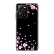 Чохол для Сяомі POCO X5 Pro (5G) - з принтом (Дизайнерські) (AlphaPrint) (Квіти маленькі)