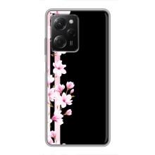 Чохол для Сяомі POCO X5 Pro (5G) - з принтом (Дизайнерські) (AlphaPrint) (Квіточки)