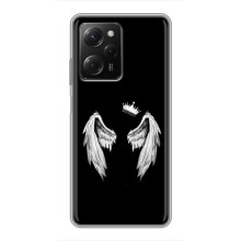 Чохол (Корона на чорному фоні) для Поко X5 про (5G) – Крила і корона