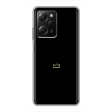 Чохол (Корона на чорному фоні) для Поко X5 про (5G) – Міні корона
