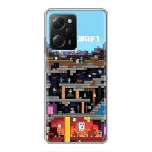 Чохол Майнкрафт на Xiaomi POCO X5 Pro (5G) (AlphaPrint) Minecraft (фон Minecraft)