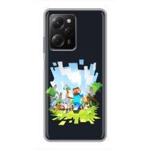 Чохол Майнкрафт на Xiaomi POCO X5 Pro (5G) (AlphaPrint) Minecraft (персонажі Minecraft)