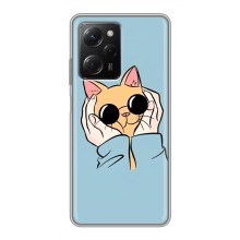 Чохол на Сяомі POCO X5 Pro (5G) з Котиками (VPrint) (Котик в окулярах)
