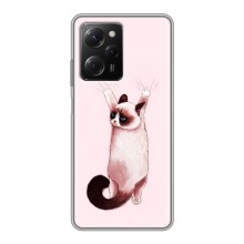Чохол на Сяомі POCO X5 Pro (5G) з Котиками (VPrint) (Котик падає)