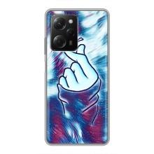 Чехол с принтом для Xiaomi POCO X5 Pro (5G) (AlphaPrint - Знак сердечка)