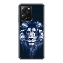 Чохол з картинкою ЛЕВ для Xiaomi POCO X5 Pro (5G) (VPrint) (Синій Лев)