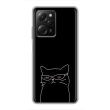 Чохол з малюнком кіт на Xiaomi POCO X5 Pro (5G) (Байдужий кіт)