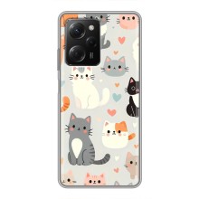 Чохол з малюнком кіт на Xiaomi POCO X5 Pro (5G) (Колаж котів)