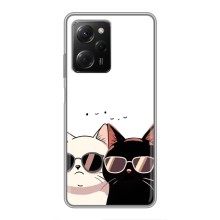 Чохол з малюнком кіт на Xiaomi POCO X5 Pro (5G) (Коти в окулярах)