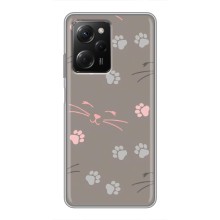 Чохол з малюнком кіт на Xiaomi POCO X5 Pro (5G) (Лапи і вуса)