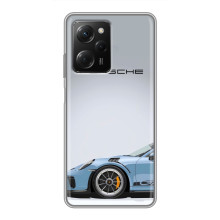 Чохол з авто Порше для Xiaomi POCO X5 Pro (5G) – Блакитний Порше