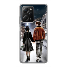 Чехол с дизайном Венздей 2 на Xiaomi POCO X5 Pro (5G) – Уэнсдей и Тайлер