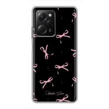 Чохол з бантиками на Сяомі POCO X5 Pro (5G) (Банти на чорному)