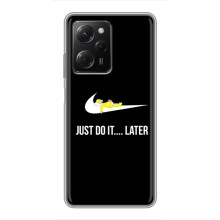 Чехол с логотипом Найк на Xiaomi POCO X5 Pro (5G) (Nike just do it)