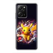 Чохол з Пікачу на Xiaomi POCO X5 Pro (5G) (Пікачу з м'ячем)