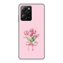 Чохол з розовим принтом для Xiaomi POCO X5 Pro (5G) (Букет квітів)
