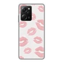 Чохол з розовим принтом для Xiaomi POCO X5 Pro (5G) (Рожеві губи)
