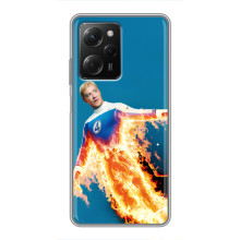 Чехол с принтом Фантастическая четверка для Xiaomi POCO X5 Pro (5G) – Человек-Факел