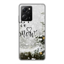 Новогодние, Праздничные Чехлы для Xiaomi POCO X5 Pro (5G) - 2024 год (Let it snow)