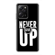 Силиконовый Чехол на Xiaomi POCO X5 Pro (5G) с картинкой Nike (Never Give UP)