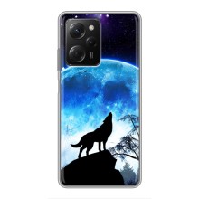 Захисні чохли для Сяомі POCO X5 Pro (5G) (AlphaPrint) (ХІТ продаж) ВОВК (Вовк на місяць)