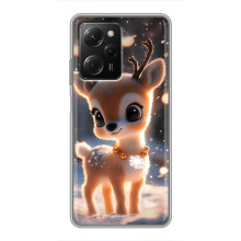 Яркий чехол для Xiaomi POCO X5 Pro (5G) с Зимними Оленятами – Оленёнок