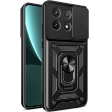 Ударопрочный чехол Camshield Serge Ring для Xiaomi Poco X6 / Note 13 Pro 5G (Черный)