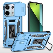 Ударопрочный чехол Camshield Army Ring для Xiaomi Poco X6 / Note 13 Pro 5G (Голубой)