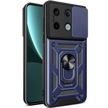 Ударопрочный чехол Camshield Serge Ring для Xiaomi Poco X6 / Note 13 Pro 5G (Синий)