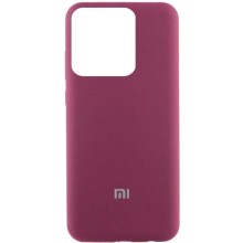 Чехол Silicone Cover Lakshmi (AAA) with Logo для Xiaomi Poco X6 / Note 13 Pro 5G (Бордовый)